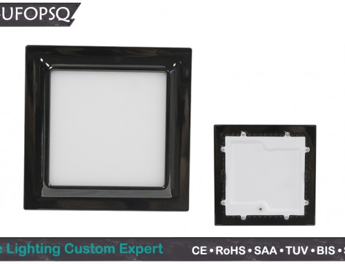 Nickel-plated slim square led panel lights